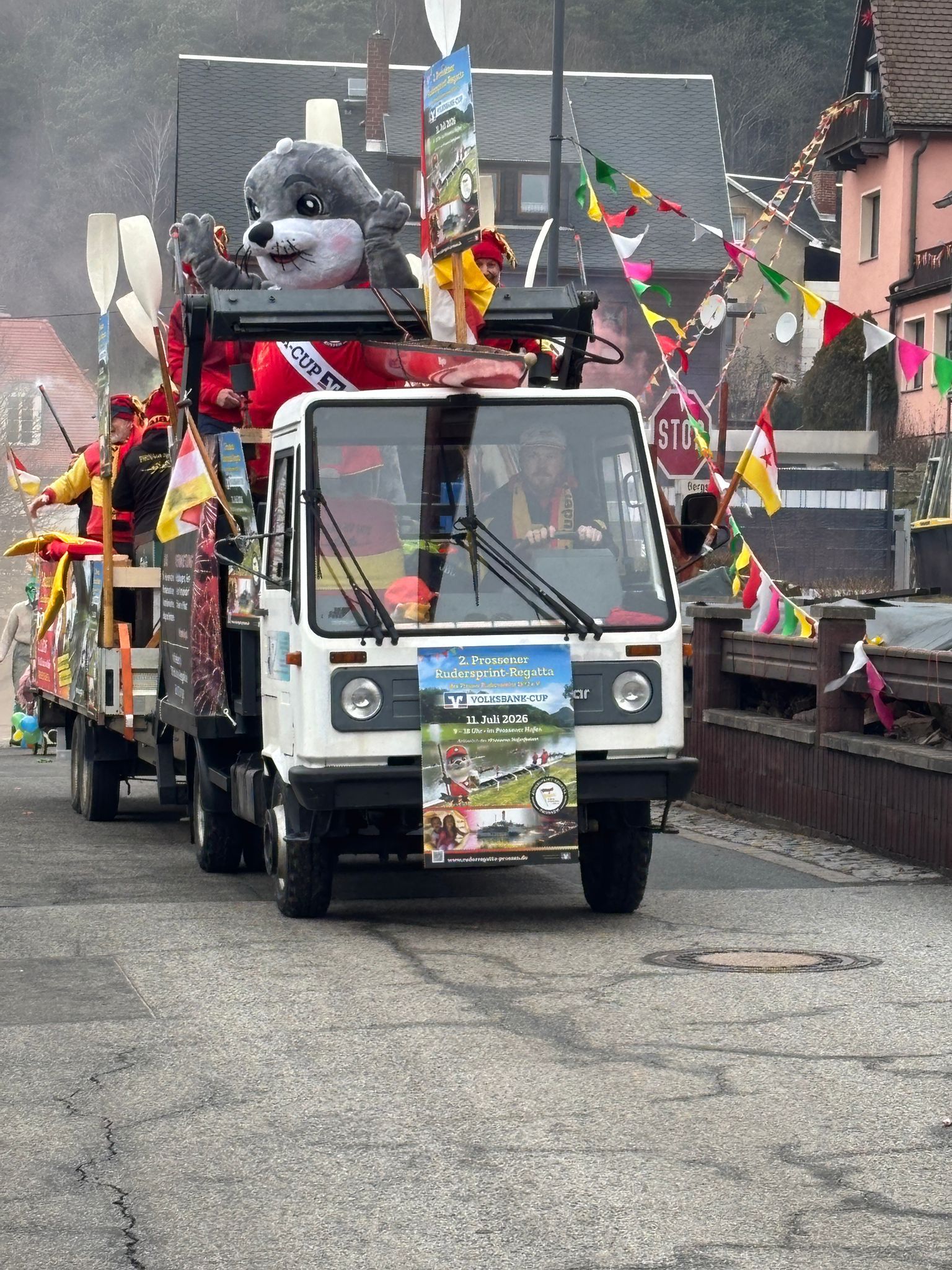 Das PRV Gefährt auf dem Weg